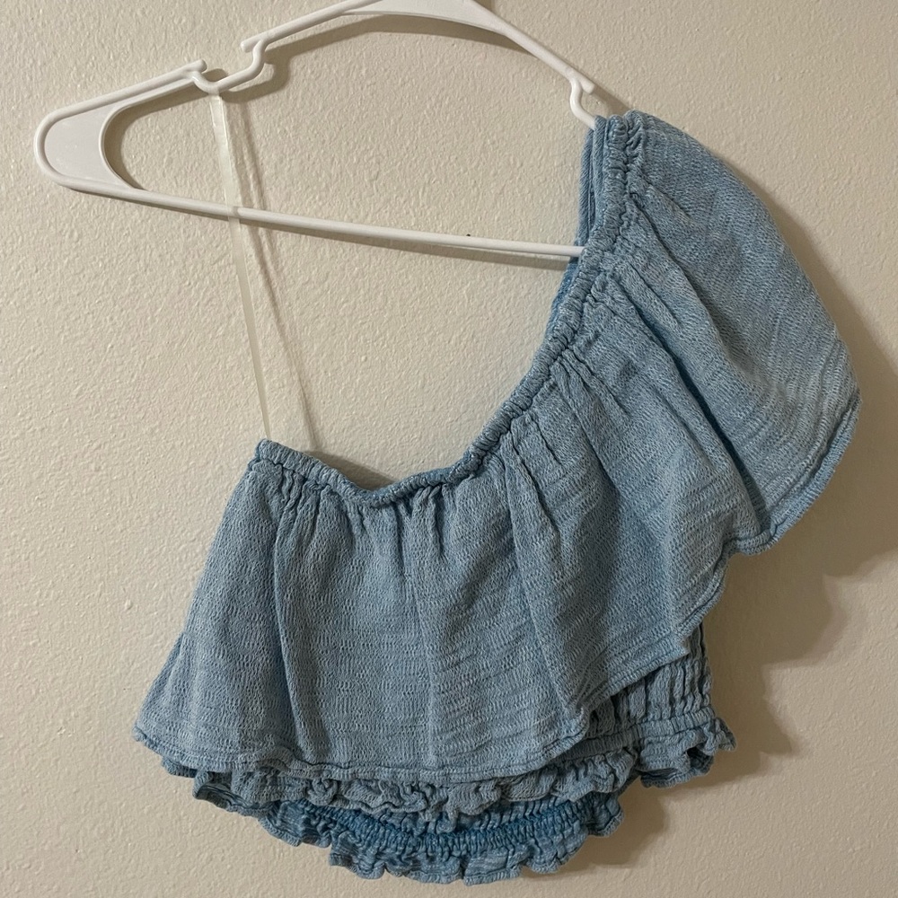 American Eagle One Shoulder Crop Top